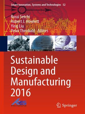 cover image of Sustainable Design and Manufacturing 2016